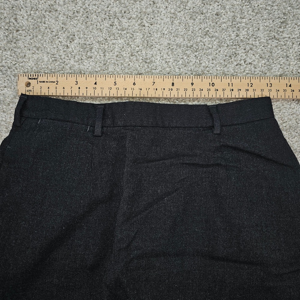 LL Bean Women's Black Twill Wool Blend Maxi Skirt Size 4 Petite Pencil Skirt - Picture 5 of 7